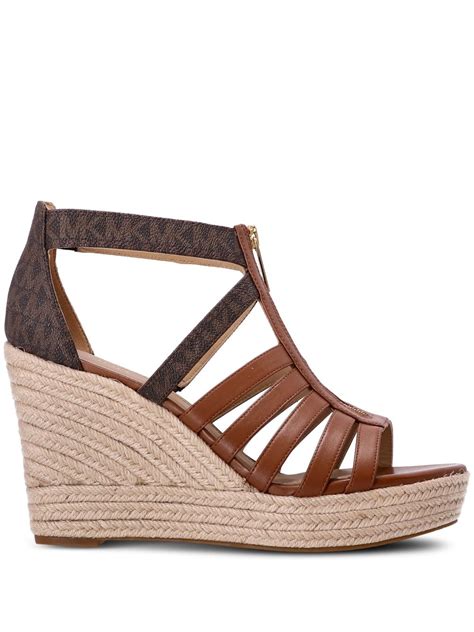 michael kors bradley wedge|michael kors suede wedge sandals.